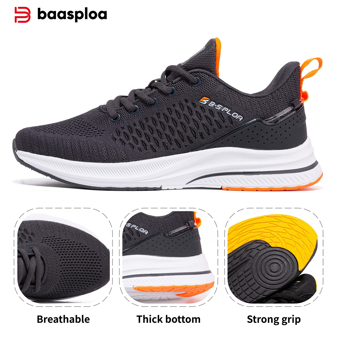 Baasploa Men's Running Shoes N - огляд і ціна Outdoor Sport Flooring