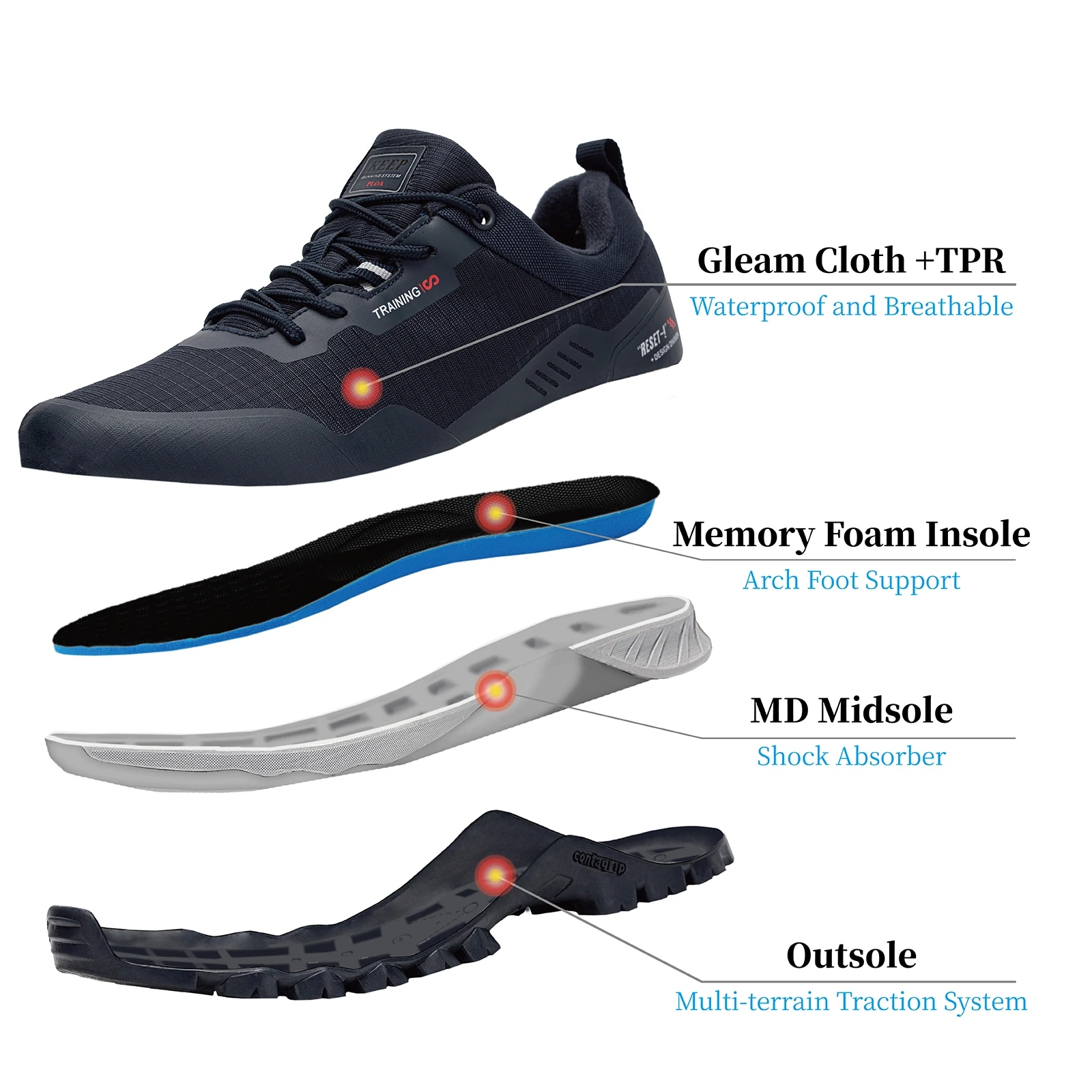 Baasploa Men Hiking Shoes New  - огляд і ціна Climbing Shoe Beginner