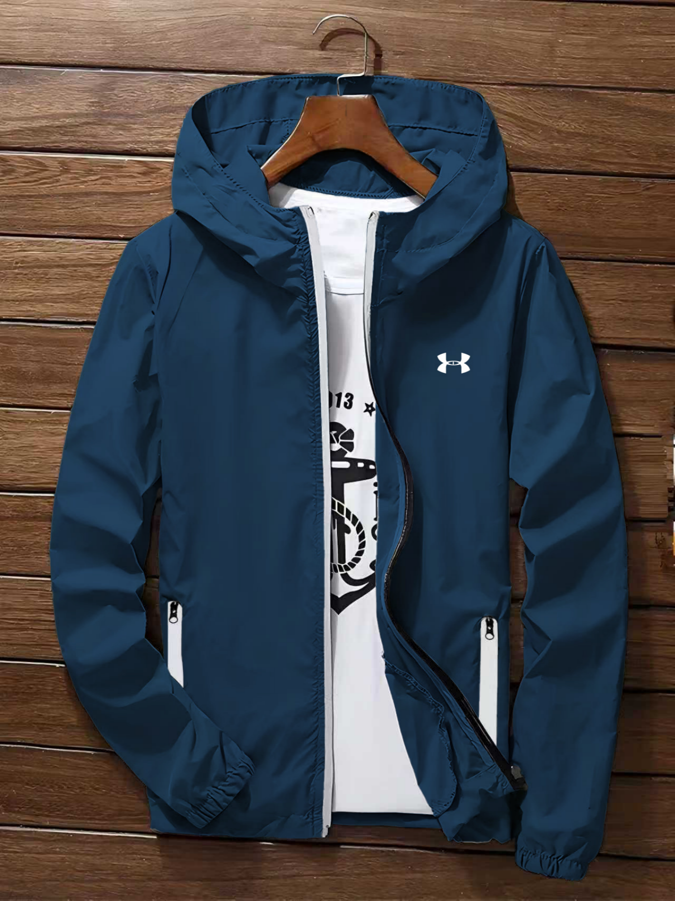 Mens Hooded Windbreaker Jacket - огляд і ціна Outdoor Sport Waterproof Jacket