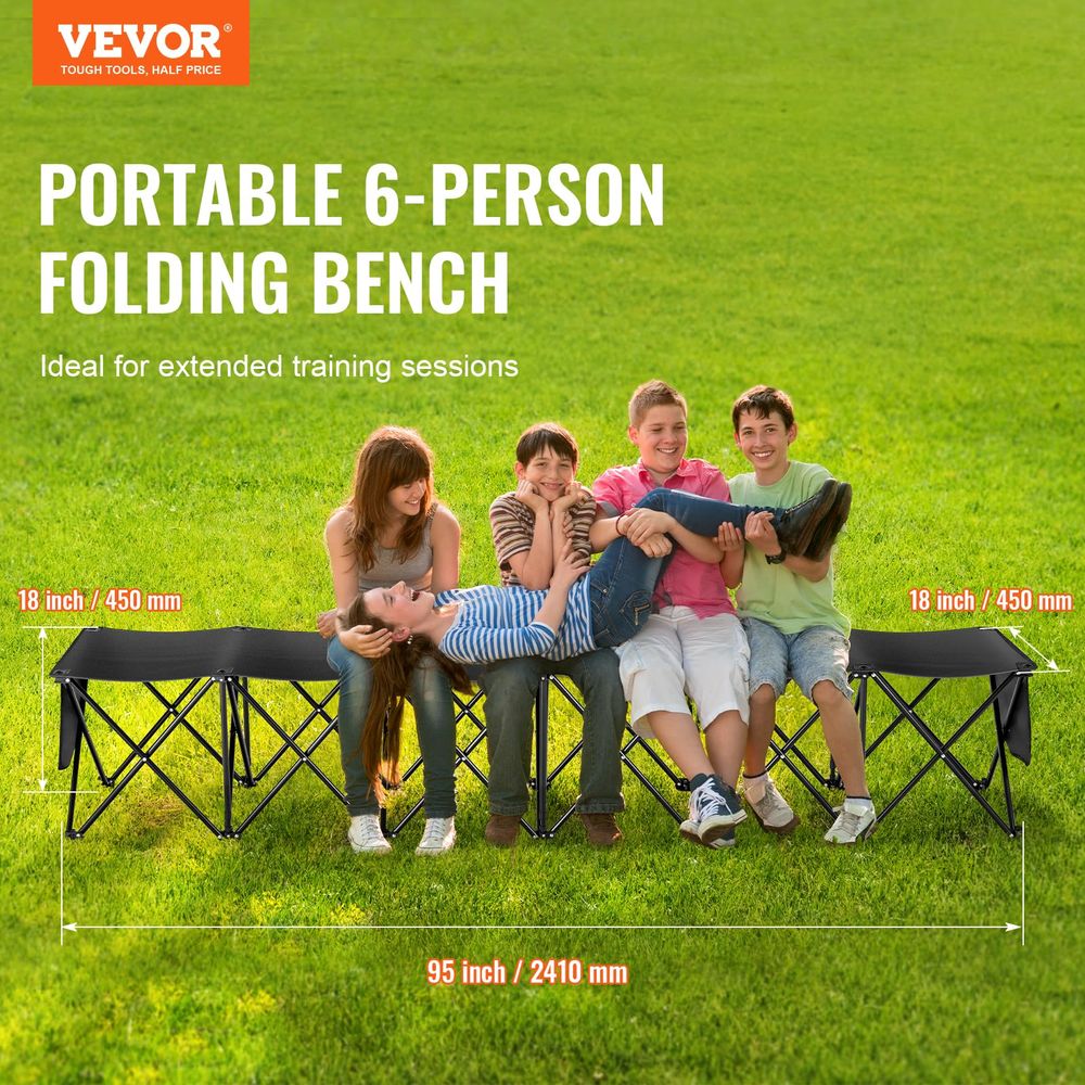 Portable Folding Bench, 6 Seat - огляд і ціна Outdoor Sport Bench