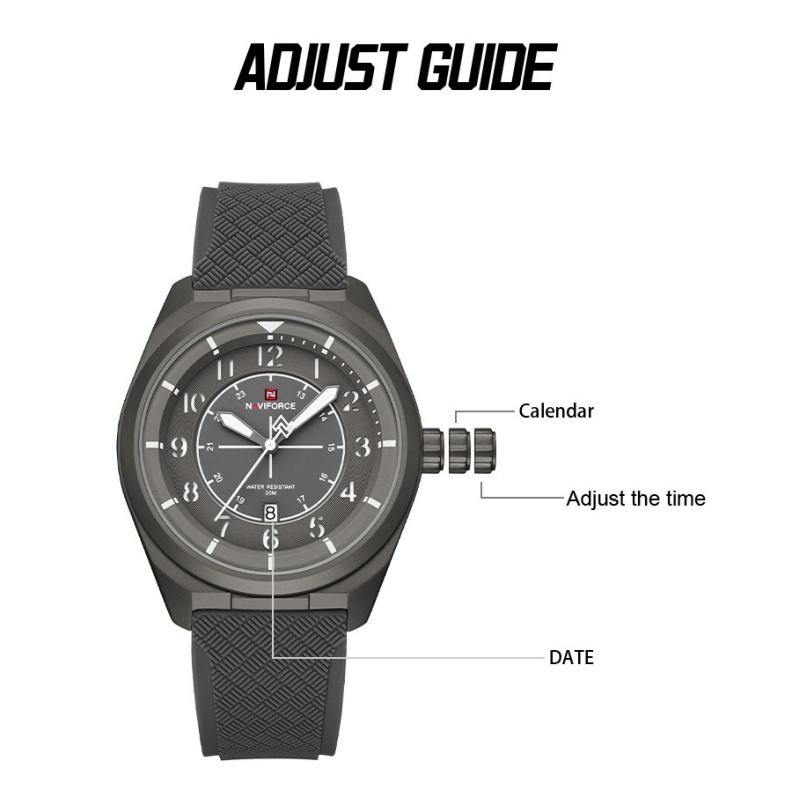 NAVIFORCE Men Quartz Calendar  - огляд і ціна Outdoor Sport Smart Watch
