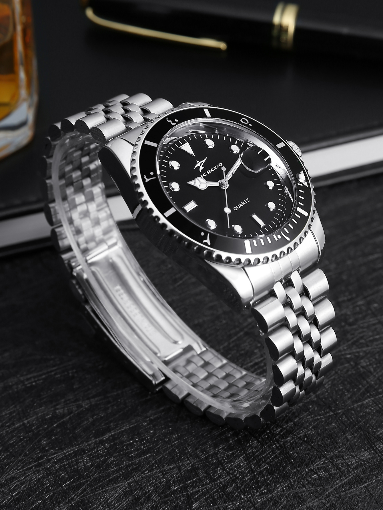 RICECGO Men's Steel Strip Quar - огляд і ціна Outdoor Sport Smart Watch