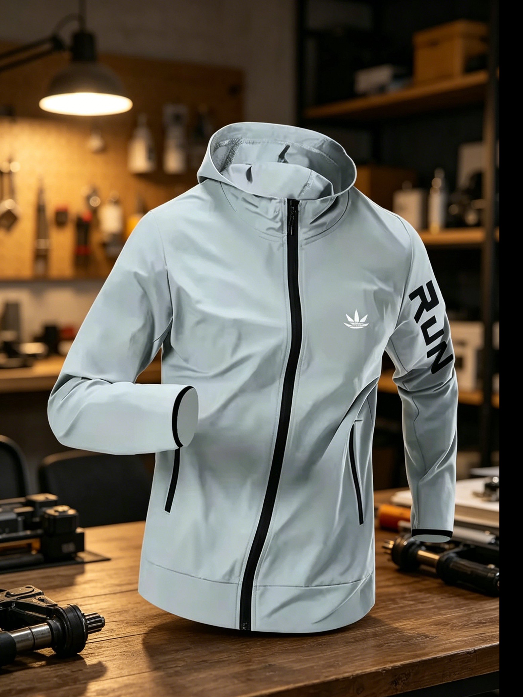 Mens Run Hooded Windbreaker Ja - огляд і ціна Outdoor Sport Waterproof Jacket
