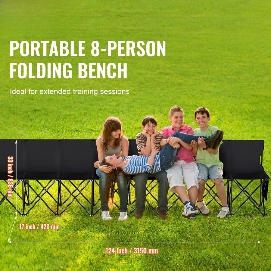 Portable Folding Bench, 8 Seat - огляд і ціна Outdoor Sport Bench