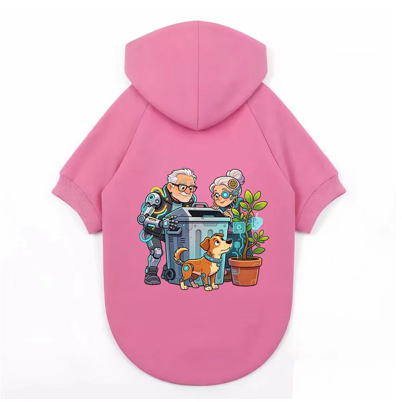 Retro Elder Robot Dog Print, S - огляд і ціна Outdoor Sport Winter Jacket