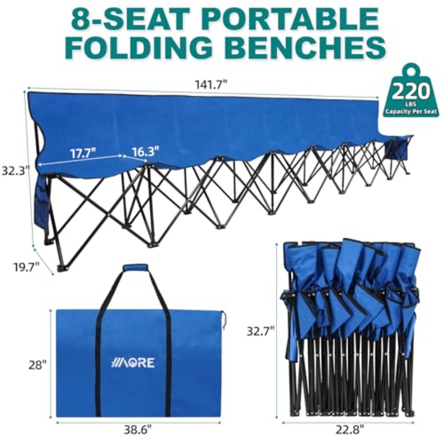 Portable Folding Bench, Foldab - огляд і ціна Outdoor Sport Bench