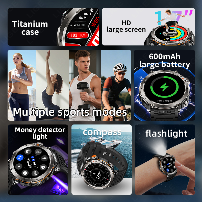New Military Outdoor Smartwatc - огляд і ціна Outdoor Sport Smart Watch