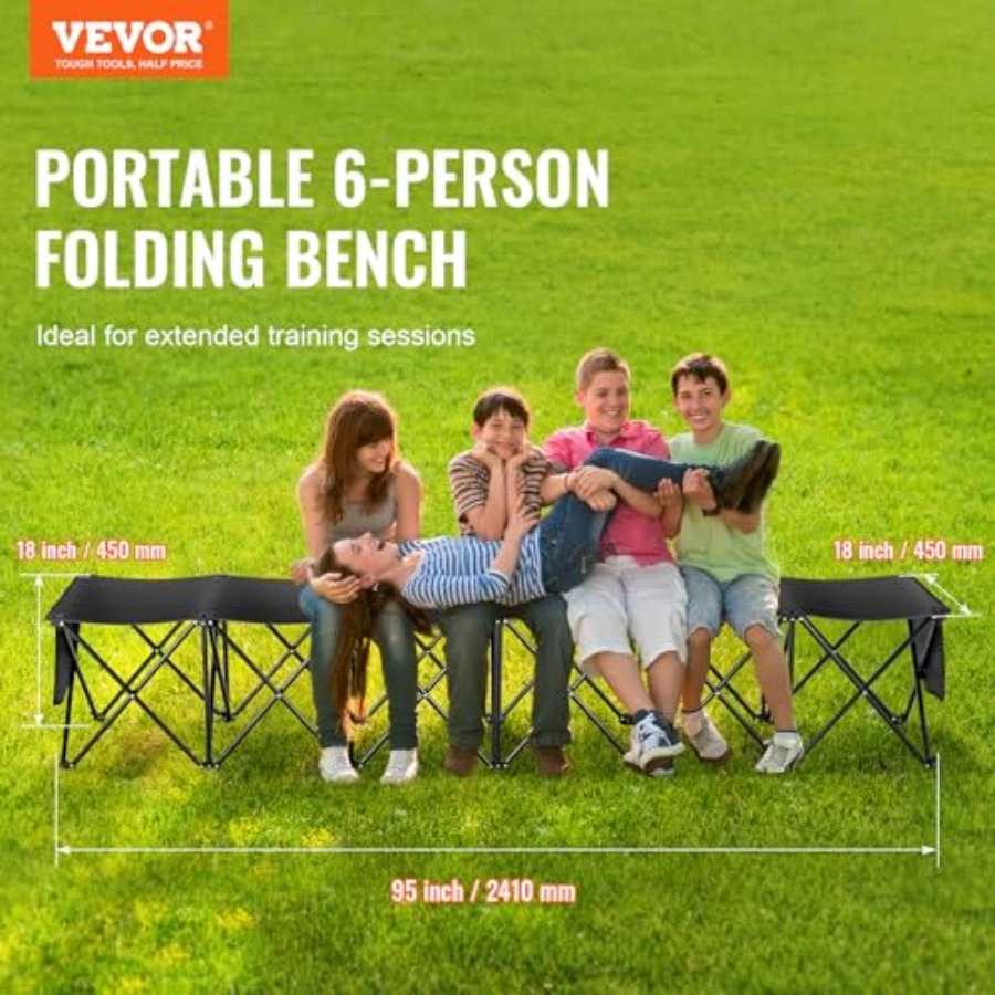 Portable Folding Bench 6 Seats - огляд і ціна Outdoor Sport Bench