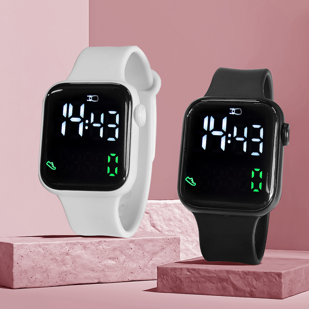 New 2PCS Student Minimalist Sm - огляд і ціна Outdoor Sport Smart Watch