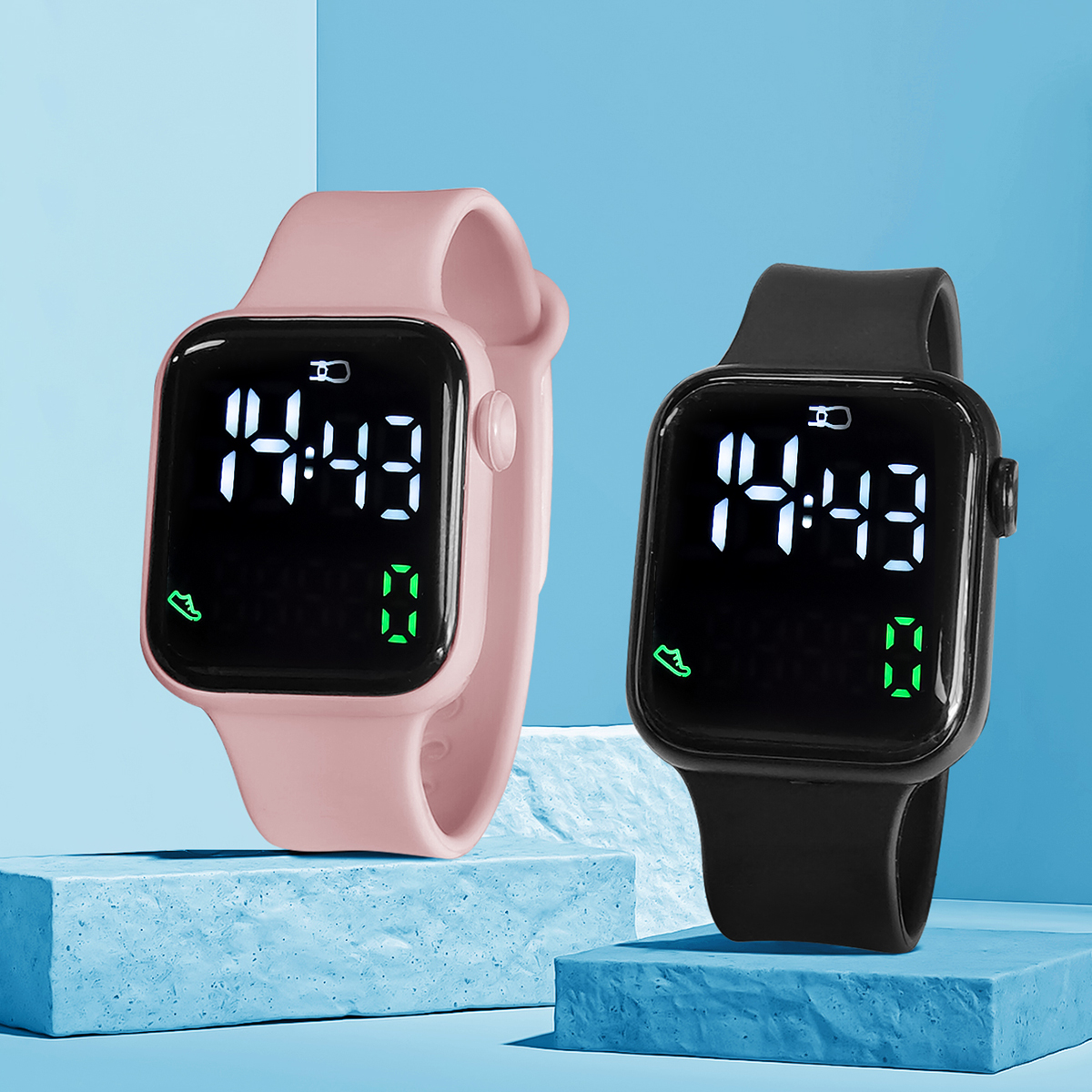 New 2PCS Student Minimalist Sm - огляд і ціна Outdoor Sport Smart Watch